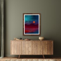 Deep Sunset Over The Water from the Scenics Collection, Wall Display Deep Sunset Over The Water from the Scenics Collection, Wall Display