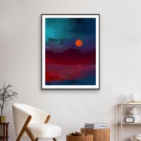 Deep Sunset Over The Water from the Scenics Collection, Wall Display Deep Sunset Over The Water from the Scenics Collection, Wall Display