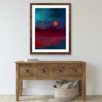 Deep Sunset Over The Water from the Scenics Collection, Wall Display Deep Sunset Over The Water from the Scenics Collection, Wall Display