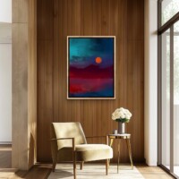 Deep Sunset Over The Water from the Scenics Collection, Wall Display Deep Sunset Over The Water from the Scenics Collection, Wall Display