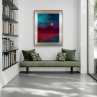 Deep Sunset Over The Water from the Scenics Collection, Wall Display Deep Sunset Over The Water from the Scenics Collection, Wall Display