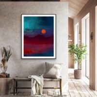 Deep Sunset Over The Water from the Scenics Collection, Wall Display Deep Sunset Over The Water from the Scenics Collection, Wall Display
