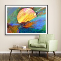 Dramatic Sunrise from the Scenics Collection, Wall Display Dramatic Sunrise from the Scenics Collection, Wall Display
