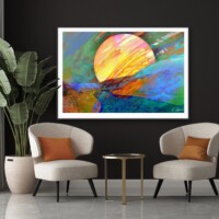 Dramatic Sunrise from the Scenics Collection, Wall Display Dramatic Sunrise from the Scenics Collection, Wall Display