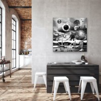 Dreamcatchers 003 Surreal Blank and White Limited Edition Wall Display Dreamcatchers 003 Surreal Blank and White Limited Edition Wall Display