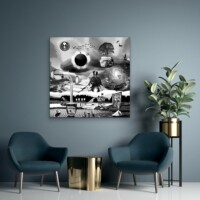 Dreamcatchers 003 Surreal Blank and White Limited Edition Wall Display Dreamcatchers 003 Surreal Blank and White Limited Edition Wall Display