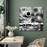 Dreamcatchers 003 Surreal Blank and White Limited Edition Wall Display Dreamcatchers 003 Surreal Blank and White Limited Edition Wall Display