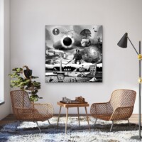 Dreamcatchers 003 Surreal Blank and White Limited Edition Wall Display Dreamcatchers 003 Surreal Blank and White Limited Edition Wall Display