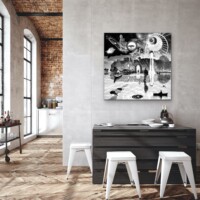 Dreamcatchers 005 Surreal Blank and White Limited Edition Wall Display Dreamcatchers 005 Surreal Blank and White Limited Edition Wall Display