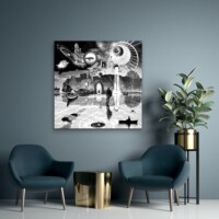 Dreamcatchers 005 Surreal Blank and White Limited Edition Wall Display Dreamcatchers 005 Surreal Blank and White Limited Edition Wall Display