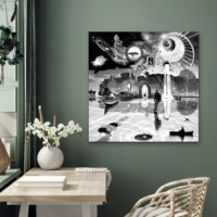 Dreamcatchers 005 Surreal Blank and White Limited Edition Wall Display Dreamcatchers 005 Surreal Blank and White Limited Edition Wall Display