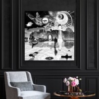 Dreamcatchers 005 Surreal Blank and White Limited Edition Wall Display Dreamcatchers 005 Surreal Blank and White Limited Edition Wall Display