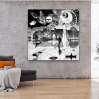 Dreamcatchers 005 Surreal Blank and White Limited Edition Wall Display Dreamcatchers 005 Surreal Blank and White Limited Edition Wall Display