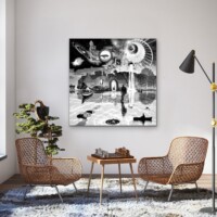 Dreamcatchers 005 Surreal Blank and White Limited Edition Wall Display Dreamcatchers 005 Surreal Blank and White Limited Edition Wall Display