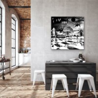 Dreamcatchers 006 Surreal Blank and White Limited Edition Wall Display Dreamcatchers 006 Surreal Blank and White Limited Edition Wall Display