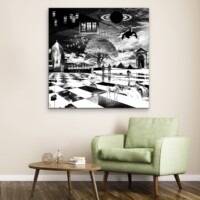 Dreamcatchers 006 Surreal Blank and White Limited Edition Wall Display Dreamcatchers 006 Surreal Blank and White Limited Edition Wall Display
