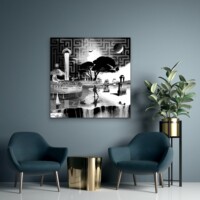 Dreamcatchers 007 Surreal Blank and White Limited Edition Wall Display Dreamcatchers 007 Surreal Blank and White Limited Edition Wall Display