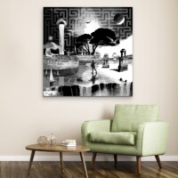 Dreamcatchers 007 Surreal Blank and White Limited Edition Wall Display Dreamcatchers 007 Surreal Blank and White Limited Edition Wall Display