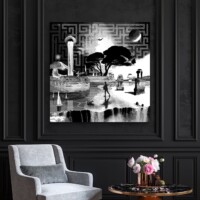 Dreamcatchers 007 Surreal Blank and White Limited Edition Wall Display Dreamcatchers 007 Surreal Blank and White Limited Edition Wall Display