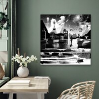 Dreamcatchers 008 Surreal Blank and White Limited Edition Wall Display Dreamcatchers 008 Surreal Blank and White Limited Edition Wall Display