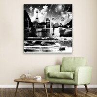 Dreamcatchers 008 Surreal Blank and White Limited Edition Wall Display Dreamcatchers 008 Surreal Blank and White Limited Edition Wall Display