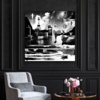 Dreamcatchers 008 Surreal Blank and White Limited Edition Wall Display Dreamcatchers 008 Surreal Blank and White Limited Edition Wall Display