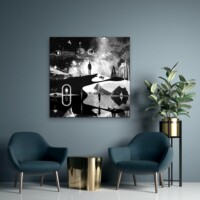 Dreamcatchers 010 Surreal Blank and White Limited Edition Wall Display Dreamcatchers 010 Surreal Blank and White Limited Edition Wall Display