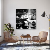 Dreamcatchers 010 Surreal Blank and White Limited Edition Wall Display Dreamcatchers 010 Surreal Blank and White Limited Edition Wall Display