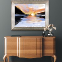 Early Morning Light Over The Lake from the Scenics Collection, Wall Display Early Morning Light Over The Lake from the Scenics Collection, Wall Display