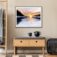 Early Morning Light Over The Lake from the Scenics Collection, Wall Display Early Morning Light Over The Lake from the Scenics Collection, Wall Display