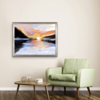 Early Morning Light Over The Lake from the Scenics Collection, Wall Display Early Morning Light Over The Lake from the Scenics Collection, Wall Display