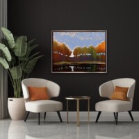 Early Sunrise Through The Trees from the Scenics Collection, Wall Display Early Sunrise Through The Trees from the Scenics Collection, Wall Display