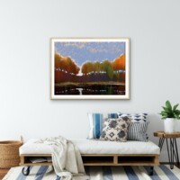 Early Sunrise Through The Trees from the Scenics Collection, Wall Display Early Sunrise Through The Trees from the Scenics Collection, Wall Display