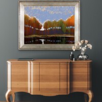 Early Sunrise Through The Trees from the Scenics Collection, Wall Display Early Sunrise Through The Trees from the Scenics Collection, Wall Display