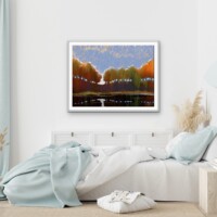 Early Sunrise Through The Trees from the Scenics Collection, Wall Display Early Sunrise Through The Trees from the Scenics Collection, Wall Display