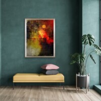 Fiery Sunrise from the Scenics Collection, Wall Display Fiery Sunrise from the Scenics Collection, Wall Display