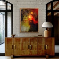 Fiery Sunrise from the Scenics Collection, Wall Display Fiery Sunrise from the Scenics Collection, Wall Display