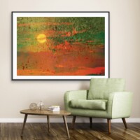 Golden Hour Sunset from the Scenics Collection, Wall Display Golden Hour Sunset from the Scenics Collection, Wall Display