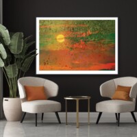 Golden Hour Sunset from the Scenics Collection, Wall Display Golden Hour Sunset from the Scenics Collection, Wall Display