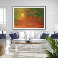 Golden Hour Sunset from the Scenics Collection, Wall Display Golden Hour Sunset from the Scenics Collection, Wall Display