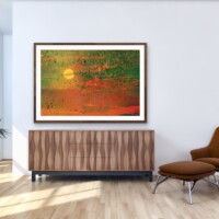 Golden Hour Sunset from the Scenics Collection, Wall Display Golden Hour Sunset from the Scenics Collection, Wall Display