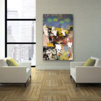 Green Beatles Mixed Media on Board from the Street Pop Series Wall Display Green Beatles Mixed Media on Board from the Street Pop Series Wall Display