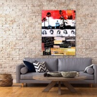 Hotel California Mixed Media on Board from the Street Pop Series Wall Display Hotel California Mixed Media on Board from the Street Pop Series Wall Display