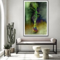 Potted Bamboo from the Scenics Collection, Wall Display Potted Bamboo from the Scenics Collection, Wall Display