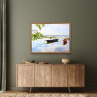 Quiet Morning By The Lake from the Scenics Collection, Wall Display Quiet Morning By The Lake from the Scenics Collection, Wall Display