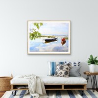 Quiet Morning By The Lake from the Scenics Collection, Wall Display Quiet Morning By The Lake from the Scenics Collection, Wall Display