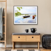 Quiet Morning By The Lake from the Scenics Collection, Wall Display Quiet Morning By The Lake from the Scenics Collection, Wall Display
