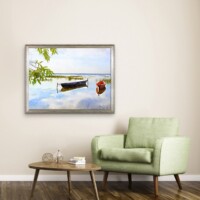 Quiet Morning By The Lake from the Scenics Collection, Wall Display Quiet Morning By The Lake from the Scenics Collection, Wall Display