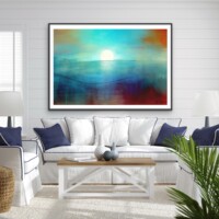 Rising Moon Over The Horizon from the Scenics Collection, Wall Display Rising Moon Over The Horizon from the Scenics Collection, Wall Display