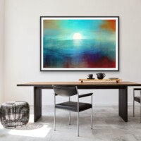 Rising Moon Over The Horizon from the Scenics Collection, Wall Display Rising Moon Over The Horizon from the Scenics Collection, Wall Display